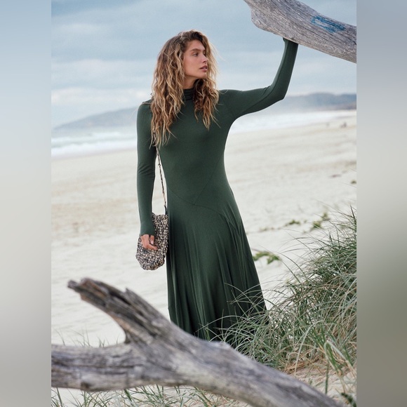 Free People Pescado Maxi Dress Blue - Picture 6 of 10